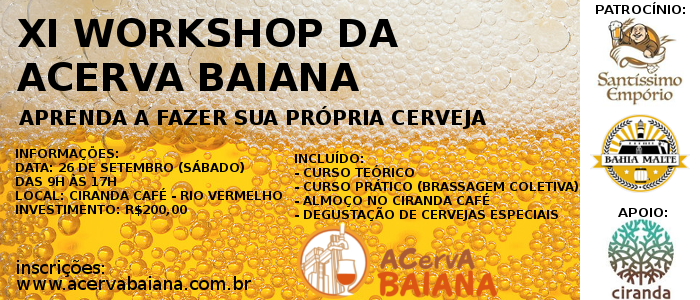 XI Workshop da ACervA Baiana