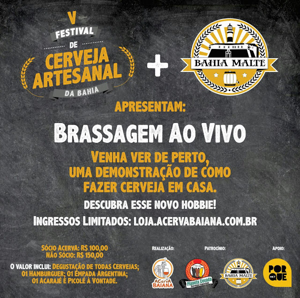 Brassagem Coletiva no V Festival da ACervA Baiana