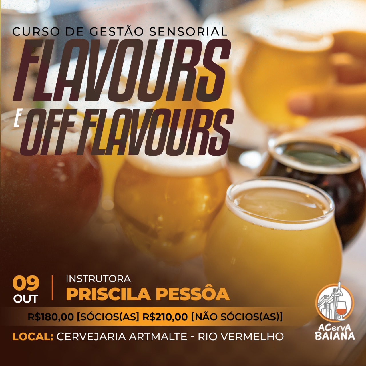 Curso de Gestão Sensorial – flavors e Off flavors